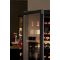 Built-in combination of 3 wine cabinets and one cheese cabinet - Inclined bottle display