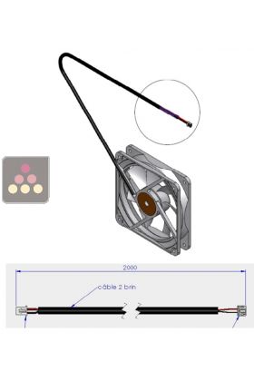 Hot air extraction fan for built-in wine cabinet