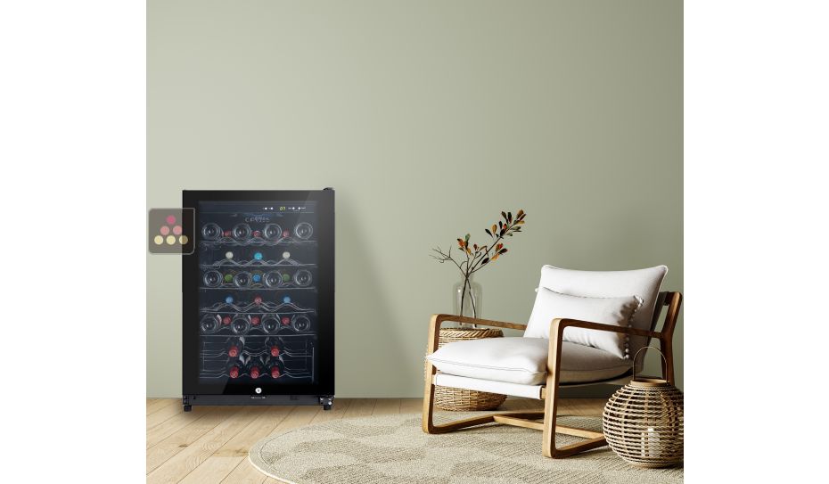 Single temperature wine service cabinet