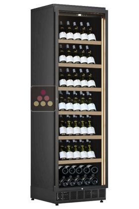 Single temperature built in wine cabinet for storage or service - Inclined bottles display