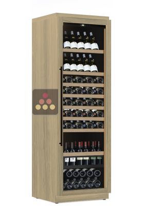 Single temperature wine cabinet for storage or service - Mixed shelves