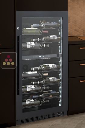 Built-in dual temperature wine service or storage cabinet - Exhibition model