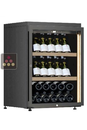 Freestanding single temperature wine cabinet for service - Inclined bottles