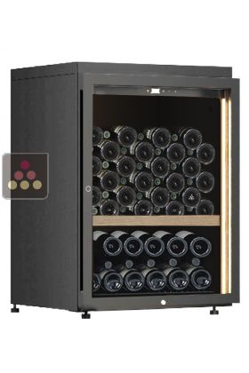 Freestanding single temperature wine cabinet for service - Sliding shelves