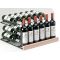 Single-temperature built-in wine cabinet for storage or service - Vertical bottle display