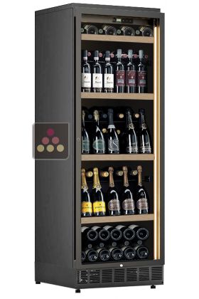 Single temperature built in wine cabinet for storage or service - Mixed shelves