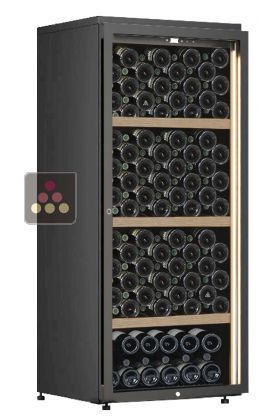 Freestanding single temperature wine cabinet for storage or service