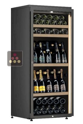 Freestanding single temperature wine cabinet for storage or service - Mixed bottles