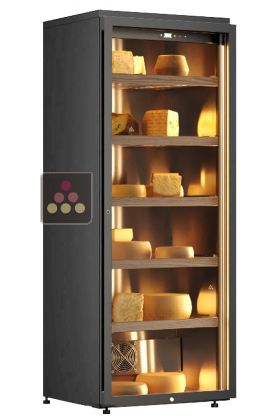 Freestanding refrigerated cabinet for cheese storage