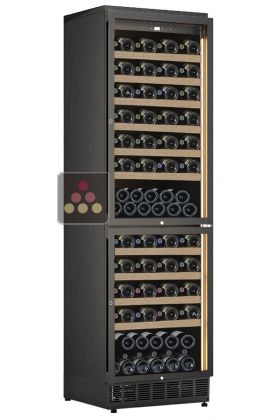 Dual temperature built in wine cabinet for storage and/or service - Sliding shelves