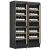 Built-in combination of 4 single-temperature wine cabinets for service or storage