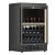 Built-in single temperature wine cabinet for wine storage or service with a sliding shelf for standing bottles