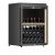 Single temperature wine cabinet for wine storage or service with a sliding shelf for standing bottles