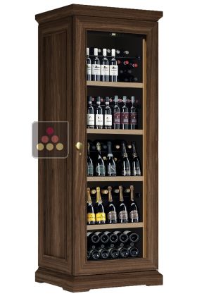 Single temperature freestanding wine cabinet for storage or service 