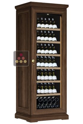Single temperature wine cabinet for storage or service - Inclined bottles
