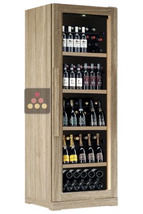 Single temperature freestanding wine cabinet for storage or service 