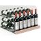 Dual temperature wine cabinet for service and/or storage - Combined bottle display
