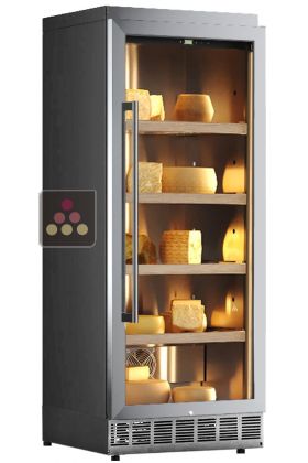 Cheese preservation cabinet built in up to 80Kg - Stainless steel front
