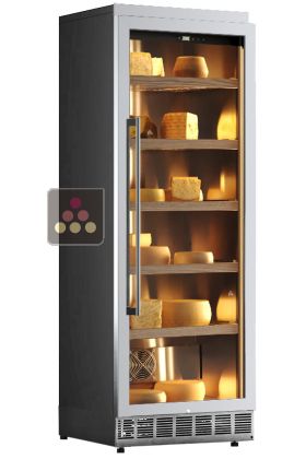 Cheese preservation cabinet built in up to 80Kg - Stainless steel front