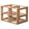 Wooden storage rack for 24 cases of wine and 192 bottles