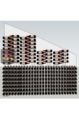 Wall rack for 360 bottles