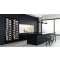 Built-in combination of 2 Single temperature wine service or storage cabinets