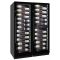 Built-in combined 3 Single temperature wine service or storage cabinets