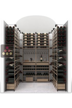 Arrangement of 938 bottle cellars - Specific manufacturing - Essentiel System