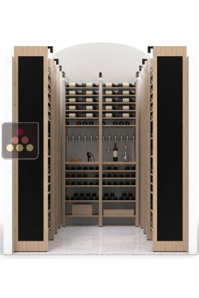 Arrangement of 770 bottle cellars - Specific manufacturing - Wood System