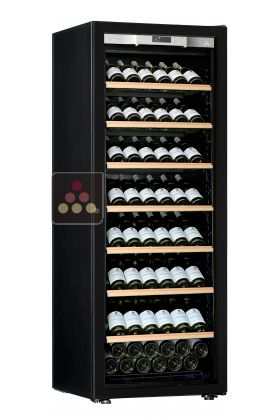 Single temperature wine ageing or service cabinet - Full Glass door - Inclined bottles
