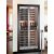 Built-in multi-temperature wine display cabinet - 36cm deep - Mixed shelves