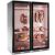 Combination of 2 refrigerated display cabinets for meat maturation and cold cuts - Depth 700mm