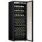 Single temperature wine ageing or service cabinet - Storage/presentation shelves - Full Glass door - All black design