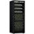 Single temperature wine ageing or service cabinet - Storage/presentation shelves - Full Glass door - All black design