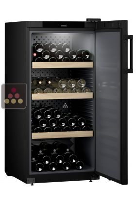 Single-temperature wine cabinet for ageing or service