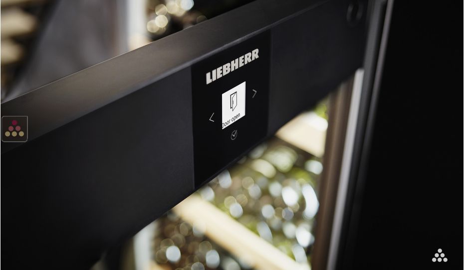 Single-temperature wine cabinet for ageing or service