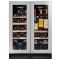 Dual temperature built-in wine cabinet for service