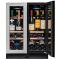 Dual temperature built-in wine cabinet for service