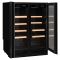 Dual temperature built-in wine cabinet for service