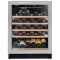 Single temperature built-in wine cabinet for storage and/or service