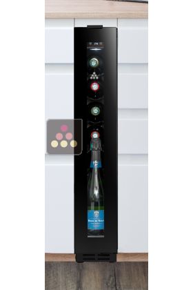 Built-in single temperature wine service cabinet