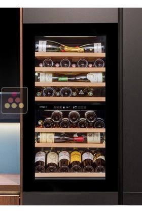 Dual temperature built in wine service cabinet - Push/Pull opening