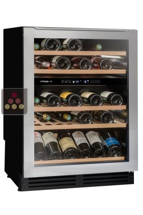 Dual temperature wine cabinet for storage and/or service