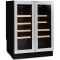 Dual temperature wine cabinet for service