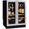 Dual temperature wine cabinet for service