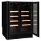 Dual temperature wine cabinet for service