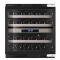 Dual temperature built in wine cabinet for service self-ventilated with a customizable front