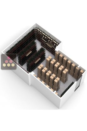 Arrangement of 12800 bottles cellars - Specific manufacturing - Essentiel System