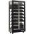 Professional multi-temperature wine display cabinet - 4 glazed sides - Inclined ans standing bottles - Wooden cladding