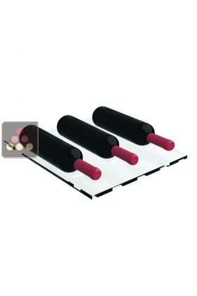 Plexiglas shelf for 3 horizontal Magnum bottles